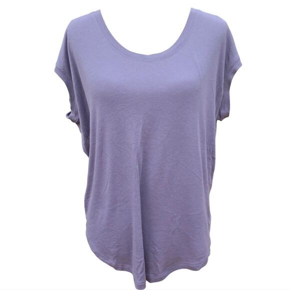 Athleta Cloudlight Rib Stratus Tee Lavender Purple Sleeveless Ribbed Women's S - Picture 4 of 9